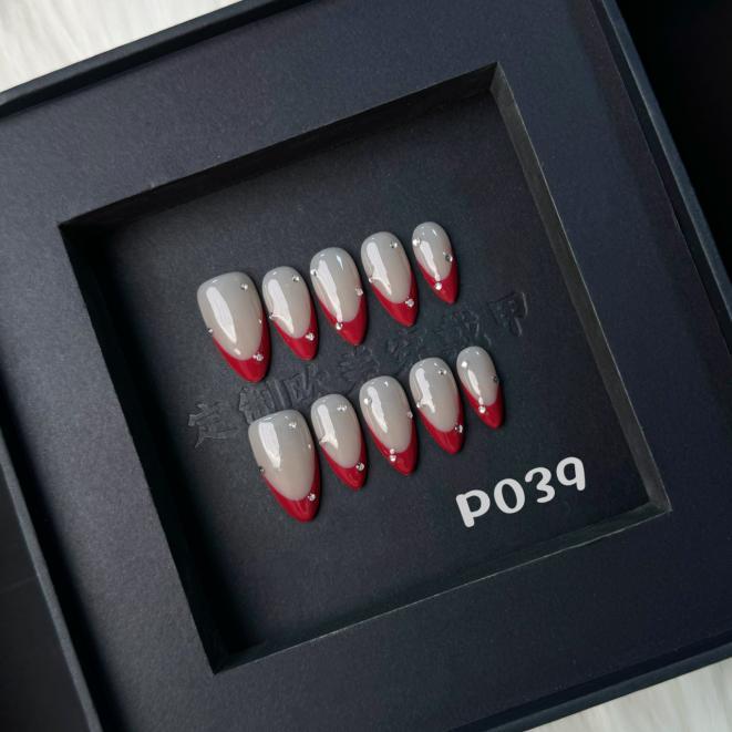 Handmade press on nail P039