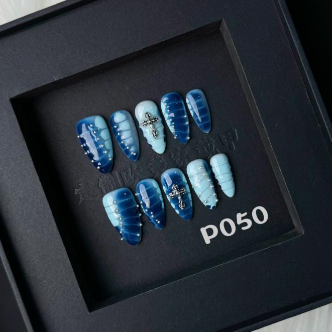 Handmade press on nail P050