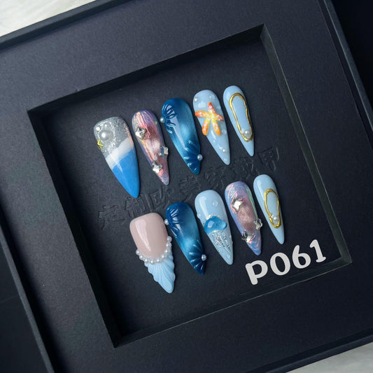 Handmade press on nail P061