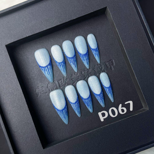 Handmade press on nail P067