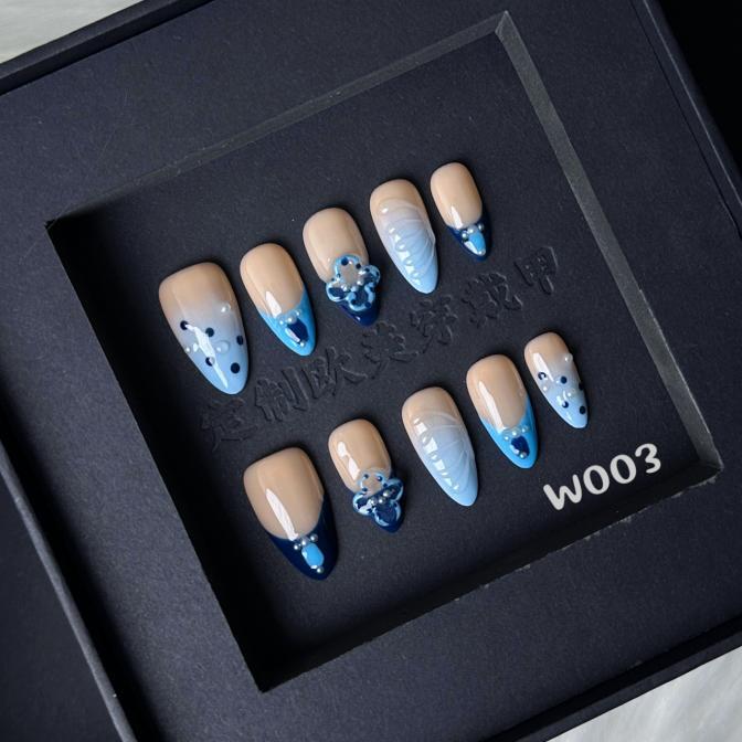 Handmade press on nail W003