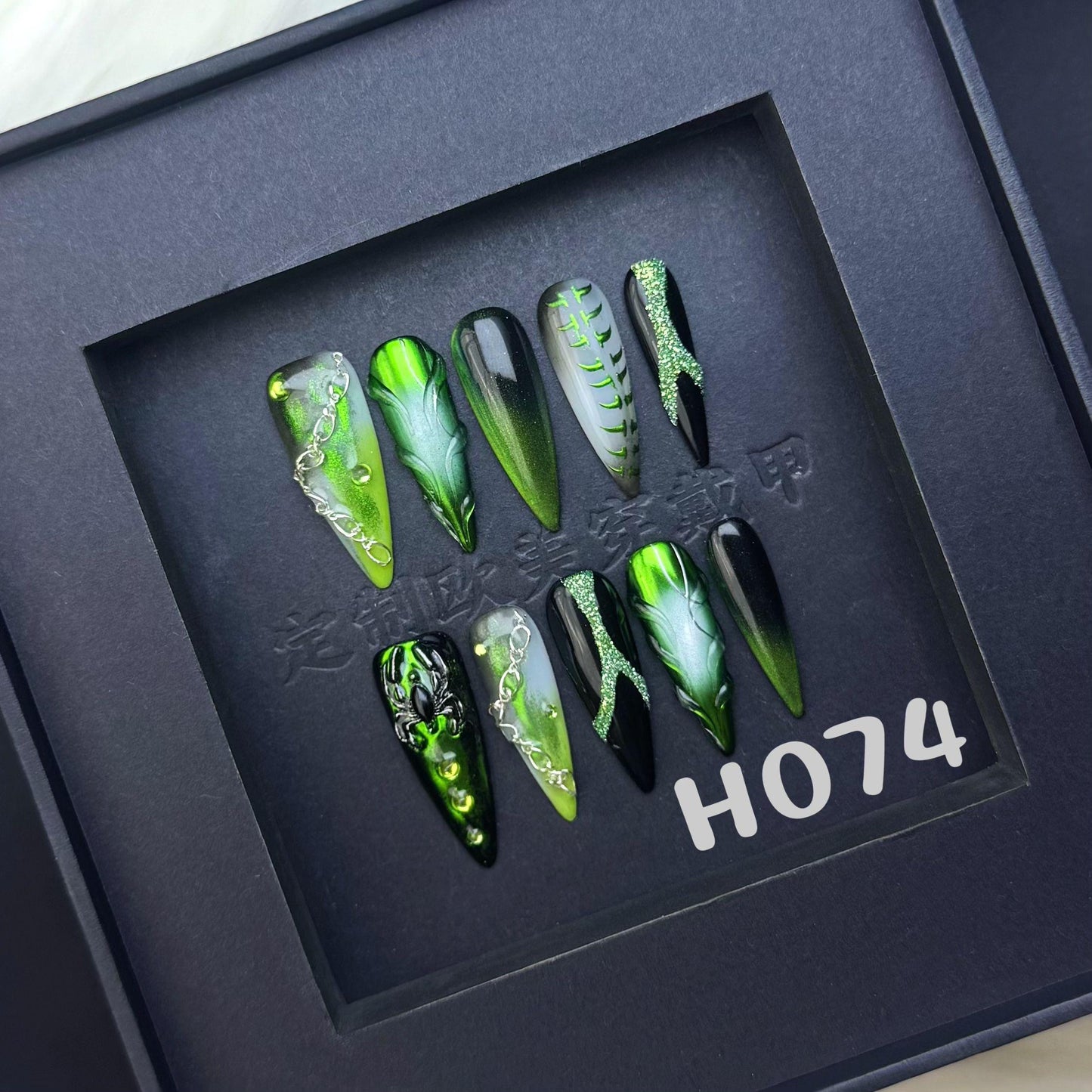 Handmade press on nail H074