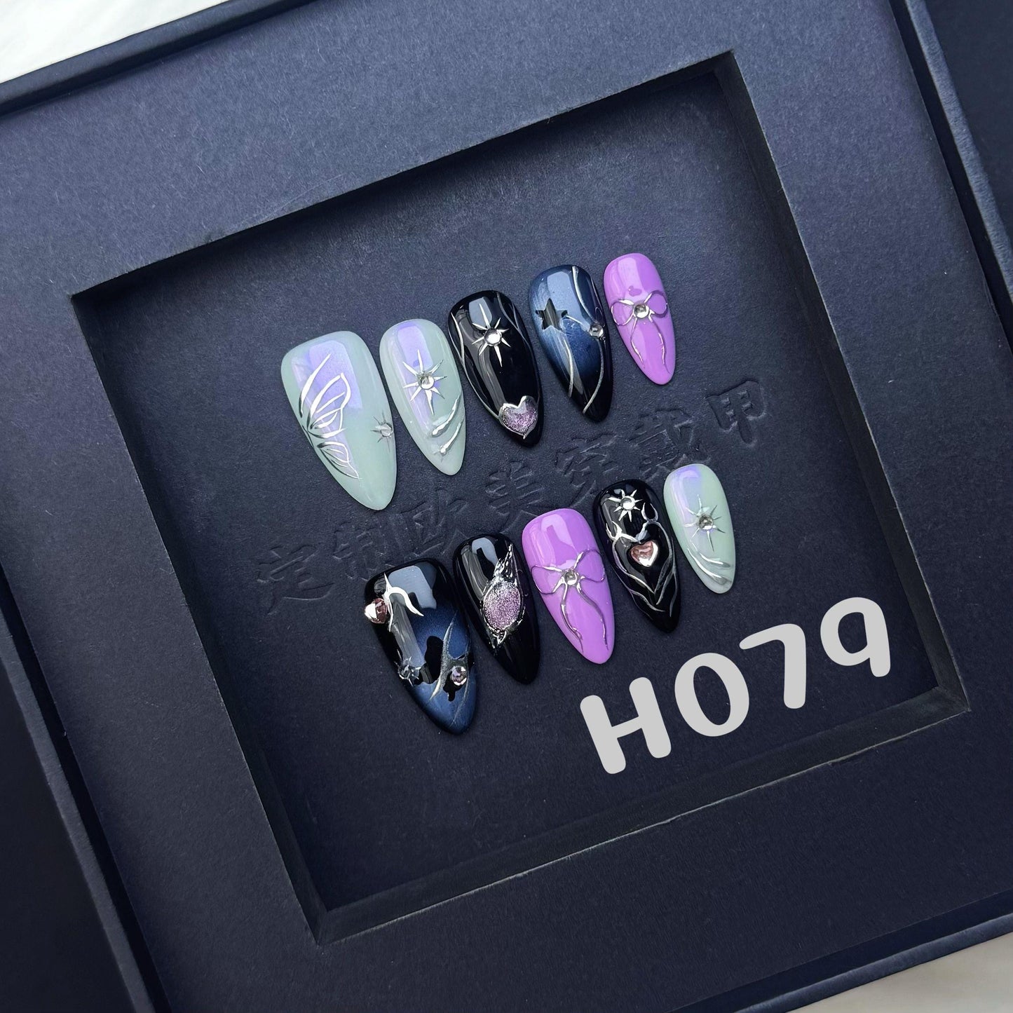 Handmade press on nail H079