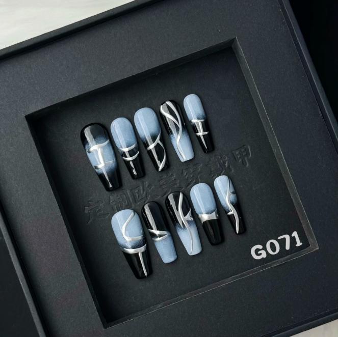 Handmade press on nail G071