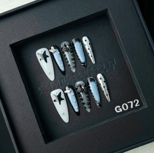 Handmade press on nail G072