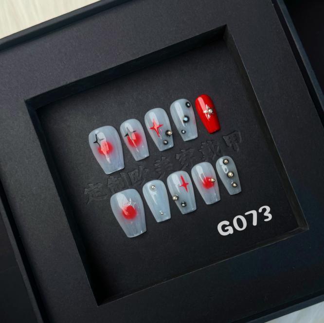 Handmade press on nail G073