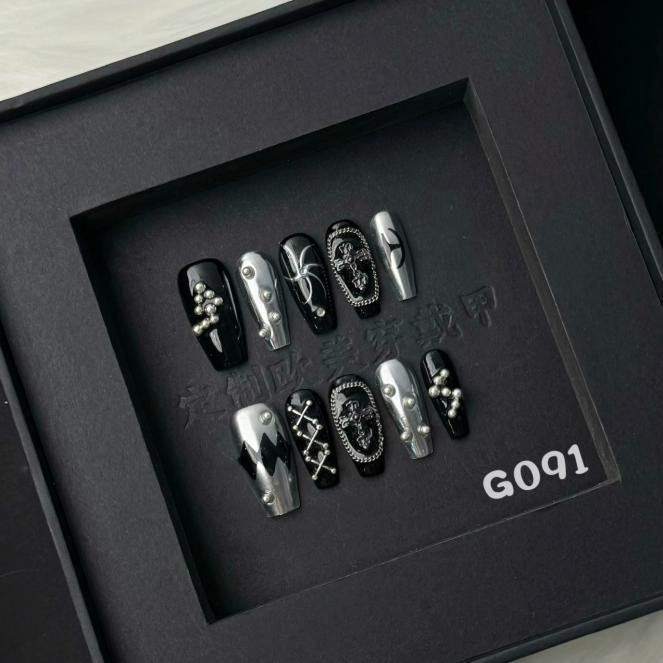 Handmade press on nail G091