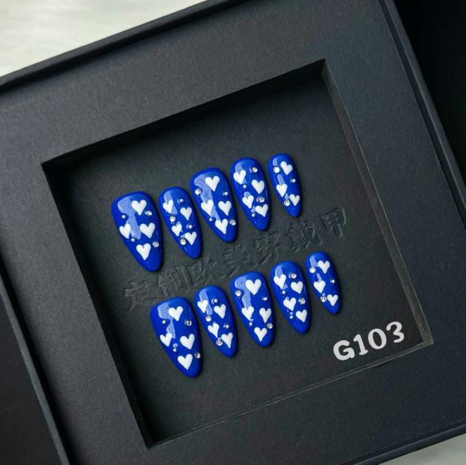 Handmade press on nail G103