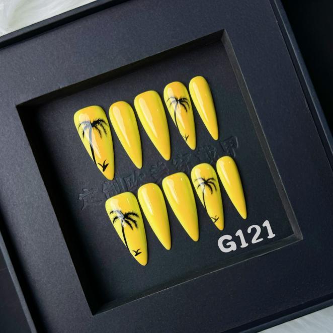 Handmade press on nail G121