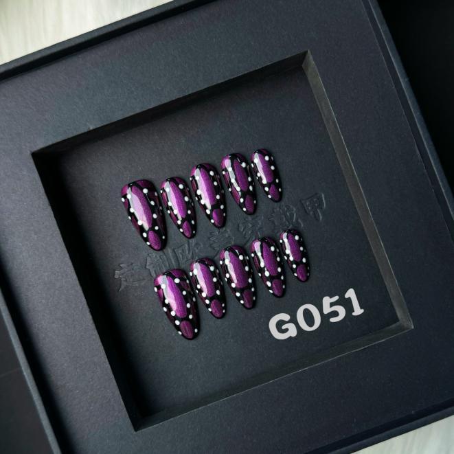 Handmade press on nail G051