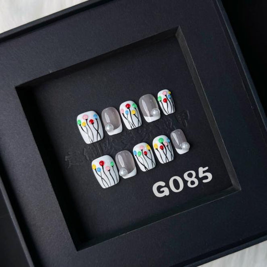 Handmade press on nail G085