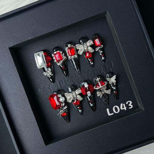 Handmade press on nail L043