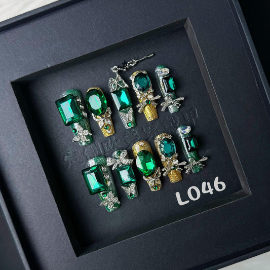Handmade press on nail L046