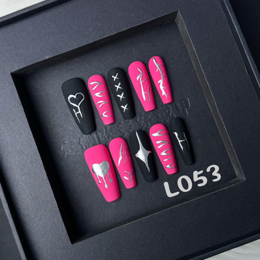 Handmade press on nail L053