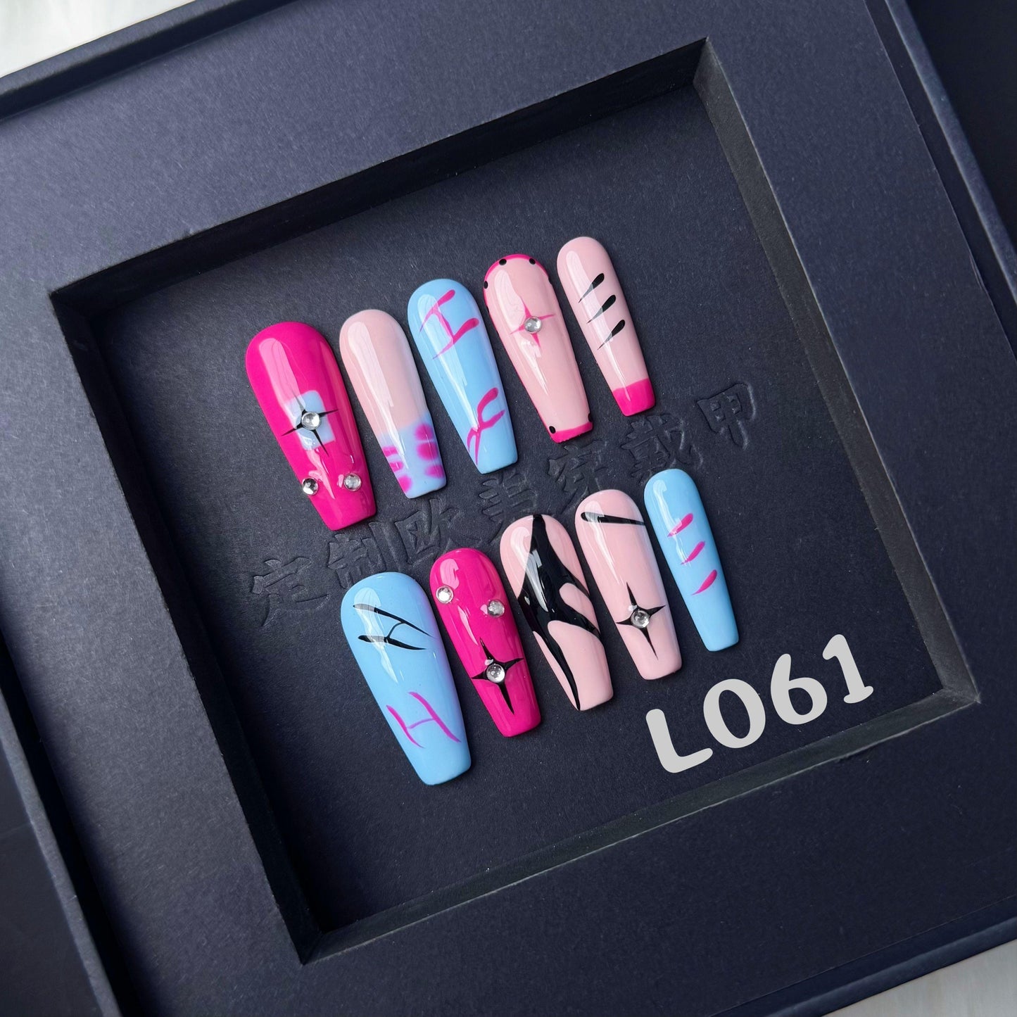 Handmade press on nail L061