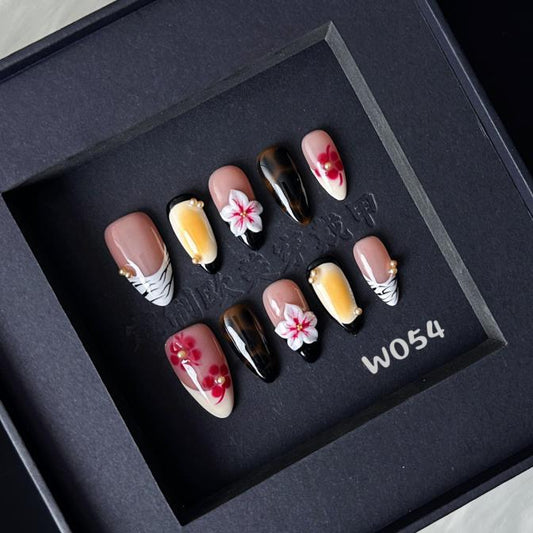 Handmade press on nail P054