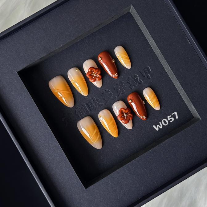 Handmade press on nail W057