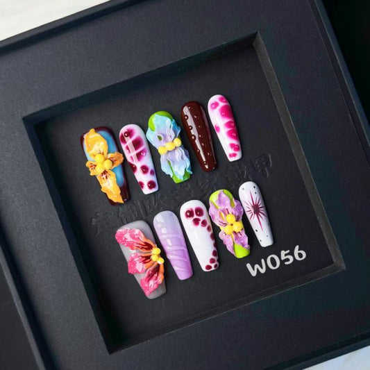 Handmade press on nail W056