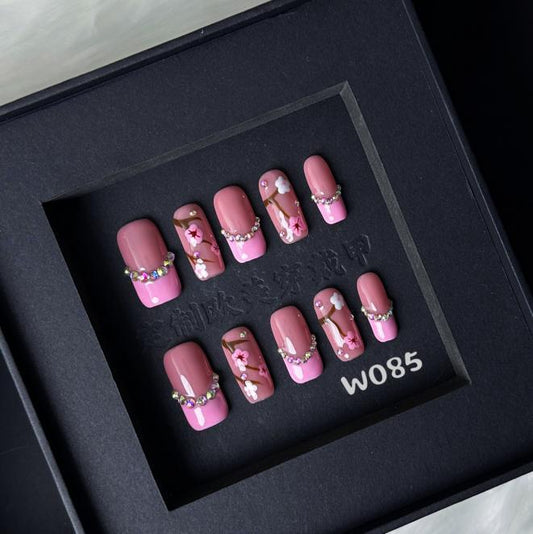 Handmade press on nail W085