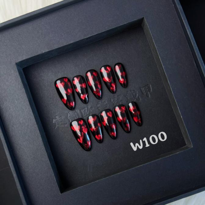 Handmade press on nail W100